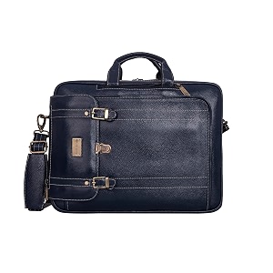 brand leather genuine leather convertible backpack 1634 laptop messenger bag multi-functional business briefcase for men