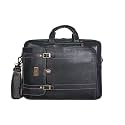 BRAND LEATHER Genuine Leather Convertible Backpack 16" Laptop Messenger Bag Multi-Functional Business Briefcase for Men