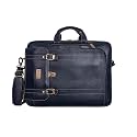 BRAND LEATHER Genuine Leather Convertible Backpack 16" Laptop Messenger Bag Multi-Functional Business Briefcase for Men