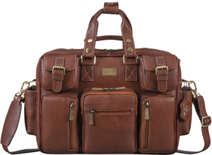 brand leather men brown messenger bag