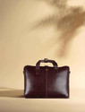BRAND LEATHER Men Brown Messenger Bag