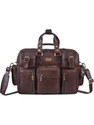 BRAND LEATHER Men Brown Messenger Bag
