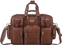 BRAND LEATHER Men Brown Messenger Bag