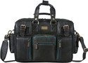 BRAND LEATHER Men Green Messenger Bag