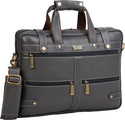 BRAND LEATHER Men Grey Messenger Bag