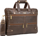 BRAND LEATHER Men Grey Messenger Bag