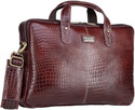 BRAND LEATHER Men Maroon Messenger Bag