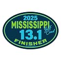 Brand Mississippi Gulf Coast Half Marathon 13.1 Finisher Car Magnet with Custom Year Option
