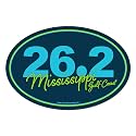 Brand Mississippi Gulf Coast Marathon 26.2 Script Car Magnet