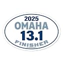 Brand Omaha Half Marathon 13.1 Finisher Car Magnet with Custom Year Option