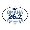 Brand Omaha Marathon 26.2 Finisher Car Magnet with Custom Year Option