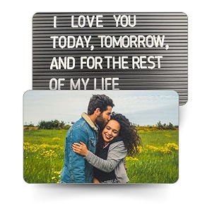 pack of 1  romantic wallet card with photo amp spotify song  size 86 x 54 cm  wallet card
