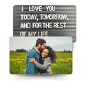 Pack of 1 | Romantic Wallet Card with Photo &amp; Spotify Song | Size 8.6 x 5.4 cm | Wallet Card