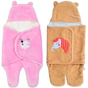 brandonn baby blanket newborn pack of wearable swaddle wrapper baby sleeping bag baby towel bathrobe for baby boys and baby girls 0-6 months babies