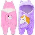 BRANDONN Baby Blanket Newborn Gift Pack of Swaddle Wrapper, 0-9 Months, Length 68 cm x Width 68 cm