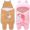 BRANDONN Baby Blanket Newborn Gift Pack of Swaddle Wrapper, 0-9 Months, Length 68 cm x Width 68 cm