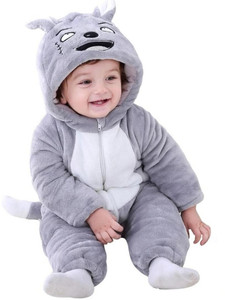 brandonn romper for baby boys  baby girls casual printed wool blend