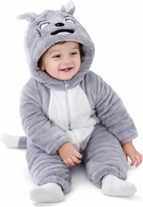 brandonn romper for baby boys  baby girls casual printed wool blend