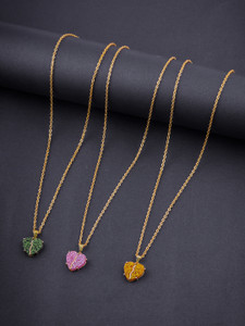 brandsoon beads gold-plated plated brass alloy chain
