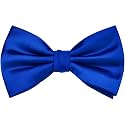 Branduce Mens Solid Color Adjustable Pre-tied Bow Tie for Men Party Wedding