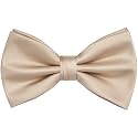 Branduce Mens Solid Color Adjustable Pre-tied Bow Tie for Men Party Wedding
