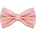 Branduce Mens Solid Color Adjustable Pre-tied Bow Tie for Men Party Wedding