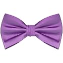 Branduce Mens Solid Color Adjustable Pre-tied Bow Tie for Men Party Wedding