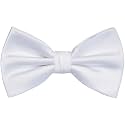 Branduce Mens Solid Color Adjustable Pre-tied Bow Tie for Men Party Wedding