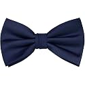 Branduce Mens Solid Color Adjustable Pre-tied Bow Tie for Men Party Wedding