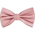 Branduce Mens Solid Color Adjustable Pre-tied Bow Tie for Men Party Wedding