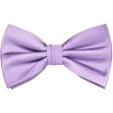 Branduce Mens Solid Color Adjustable Pre-tied Bow Tie for Men Party Wedding