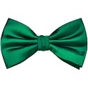 Branduce Mens Solid Color Adjustable Pre-tied Bow Tie for Men Party Wedding