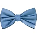 Branduce Mens Solid Color Adjustable Pre-tied Bow Tie for Men Party Wedding