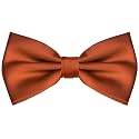 Branduce Mens Solid Color Adjustable Pre-tied Bow Tie for Men Party Wedding
