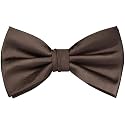 Branduce Mens Solid Color Adjustable Pre-tied Bow Tie for Men Party Wedding