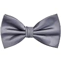 Branduce Mens Solid Color Adjustable Pre-tied Bow Tie for Men Party Wedding