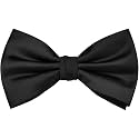 Branduce Mens Solid Color Adjustable Pre-tied Bow Tie for Men Party Wedding