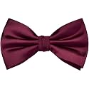 Branduce Mens Solid Color Adjustable Pre-tied Bow Tie for Men Party Wedding