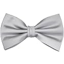 Branduce Mens Solid Color Adjustable Pre-tied Bow Tie for Men Party Wedding