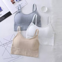 BRANKLY URJA Pack of 3 Women Cami Bra Lightly Padded Bra (Beige, Grey, White)