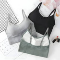 BRANKLY URJA Pack of 3 Women Cami Bra Lightly Padded Bra (Dark Green, Black, Grey)