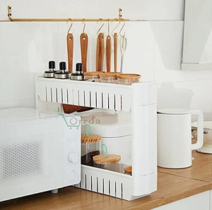 BRANTOX 2 Tier Slim Multipurpose Storage Rack