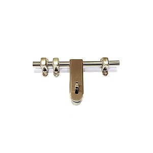 brask - brass aldrop  latching draw hasp  fancy aldrop latch  loackable door latch  kundi  aldrop for single or double door  model no 208 pack of 1 1034 x 58 250 mm x 16 mm silver satin