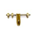 BRASK - Brass Aldrop | Latching Draw Hasp | Fancy Aldrop Latch | Loackable Door Latch | Kundi | Aldrop for Single or Double Door | Model No. 208 Pack of 1 (10" x 5/8 (250 MM x 16 MM), Antique Brass)