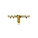 BRASK - Brass Aldrop | Latching Draw Hasp | Fancy Aldrop Latch | Loackable Door Latch | Kundi | Aldrop for Single or Double Door | Model No. 208 Pack of 1 (12" x 5/8 (300 MM x 16 MM), Antique Brass)