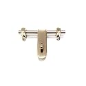 BRASK - Brass Aldrop | Latching Draw Hasp | Fancy Aldrop Latch | Loackable Door Latch | Kundi | Aldrop for Single or Double Door | Model No. 208 Pack of 1 (8" X 5/8 (200 MM X 16 MM), Silver Satin)