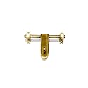 BRASK - Brass Aldrop | Latching Draw Hasp | Fancy Aldrop Latch | Loackable Door Latch | Kundi | Aldrop for Single or Double Door | Model No. 208 Pack of 1 (8" X 5/8 (200 MM X 16 MM), Antique Brass)