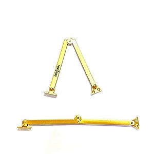 brask brass folding latch - latch for folding deskfolding studyfolding cabinetfolding barbeds and cupboardssudi latch 1234 300 mm  golden satin  2 pair