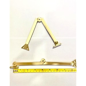 brask brass folding latch - latch for folding deskfolding studyfolding cabinetfolding barbeds and cupboardssudi latch 834 200 mm  golden satin  2 pair