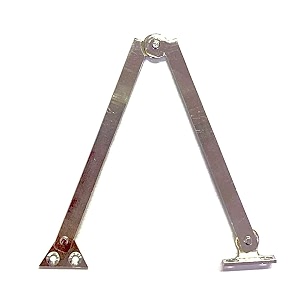 brask brass folding latch - latch for folding deskfolding studyfolding cabinetfolding barbeds and cupboardssudi latch 1234 300 mm  chrome finish  1 pair